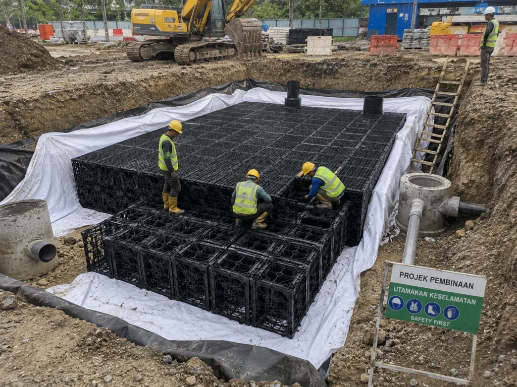 RainPro PP Modular OSD Tank Alternative Solution Underground Tank by I Controls Solution Malaysia